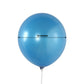 Royal blue biodegradable 12" latex helium balloons, eco-friendly party supplies.