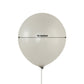 Silver biodegradable 12" latex balloon for eco-friendly parties.