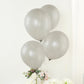 Silver biodegradable balloons for eco-friendly parties.