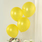 Yellow biodegradable balloons, 12" extra strong eco-friendly latex party balloons.