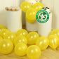 Yellow biodegradable balloons for eco-friendly party decor.