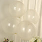 10 Pack Clear Biodegradable Balloons, Eco-friendly Thickened Extra Strong Latex Helium Party Balloons - 18"