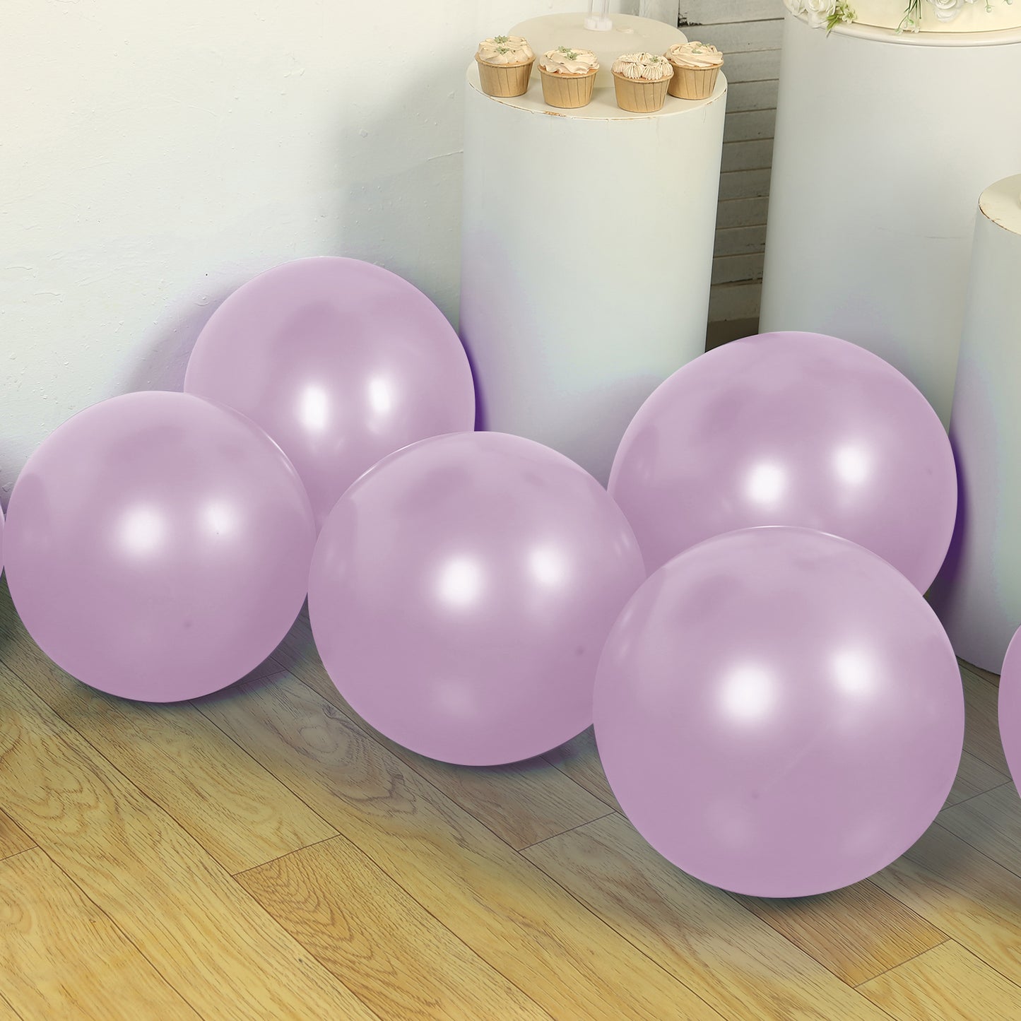 10 Pack Lavender Lilac Biodegradable Balloons, Eco-friendly Thickened Extra Strong Latex Helium Party Balloons - 18"