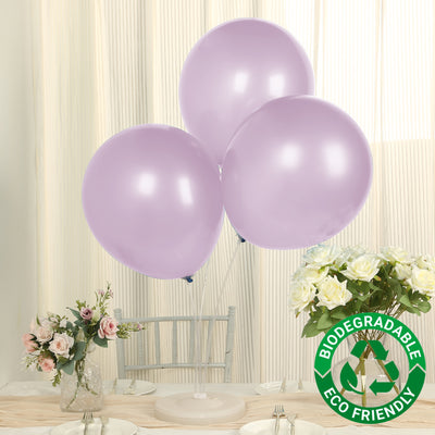 Charming Pearl Lavender Lilac Biodegradable Balloons