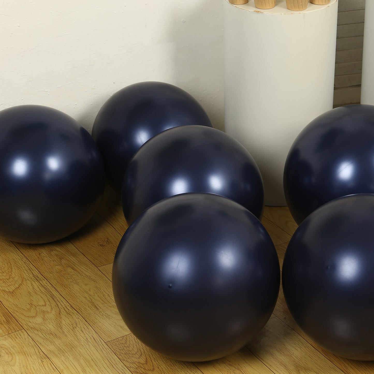 10 Pack Navy Blue Biodegradable Balloons, Eco-friendly Thickened Extra Strong Latex Helium Party Balloons - 18"