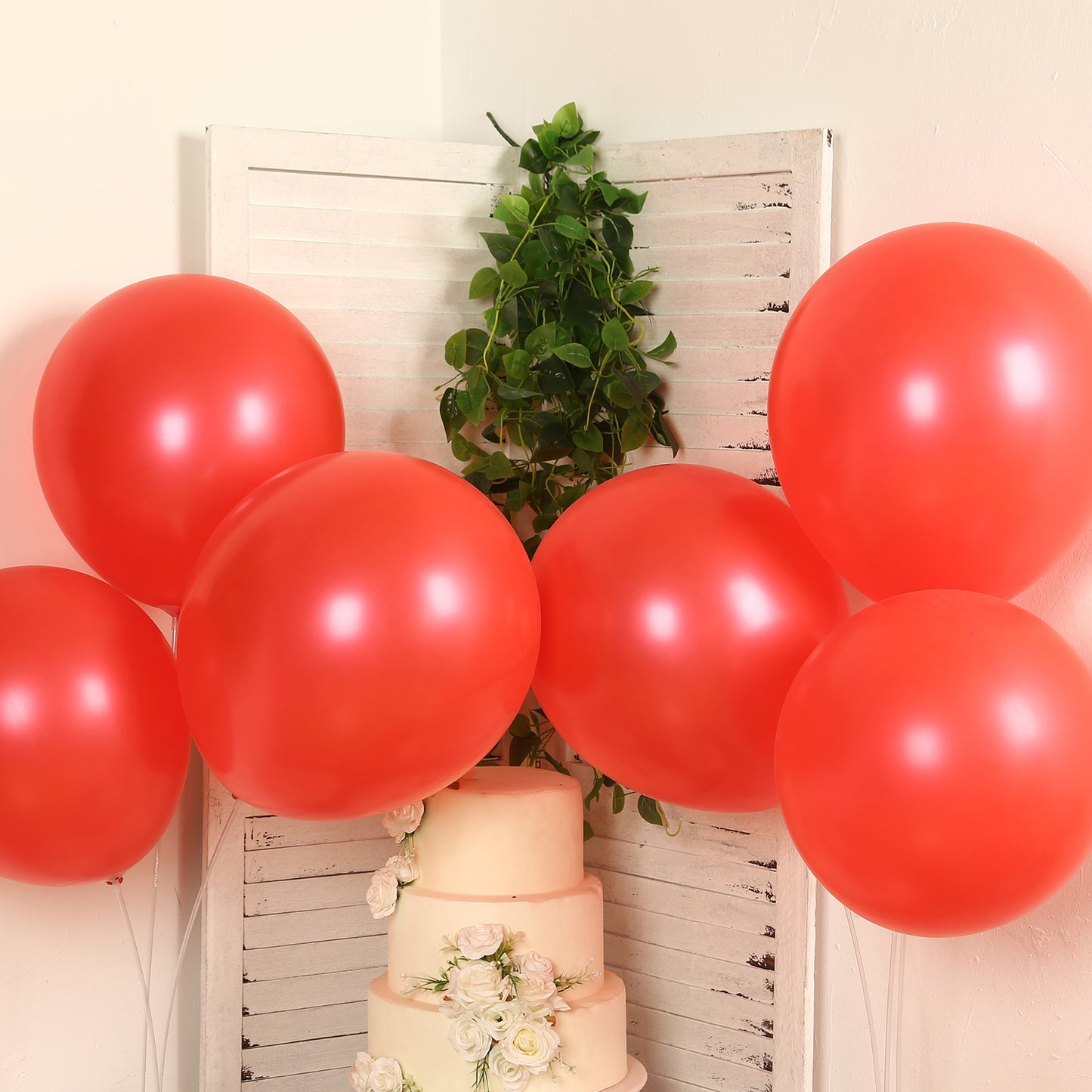 10 Pack Red Biodegradable Balloons, Eco-friendly Thickened Extra Strong Latex Helium Party Balloons - 18"