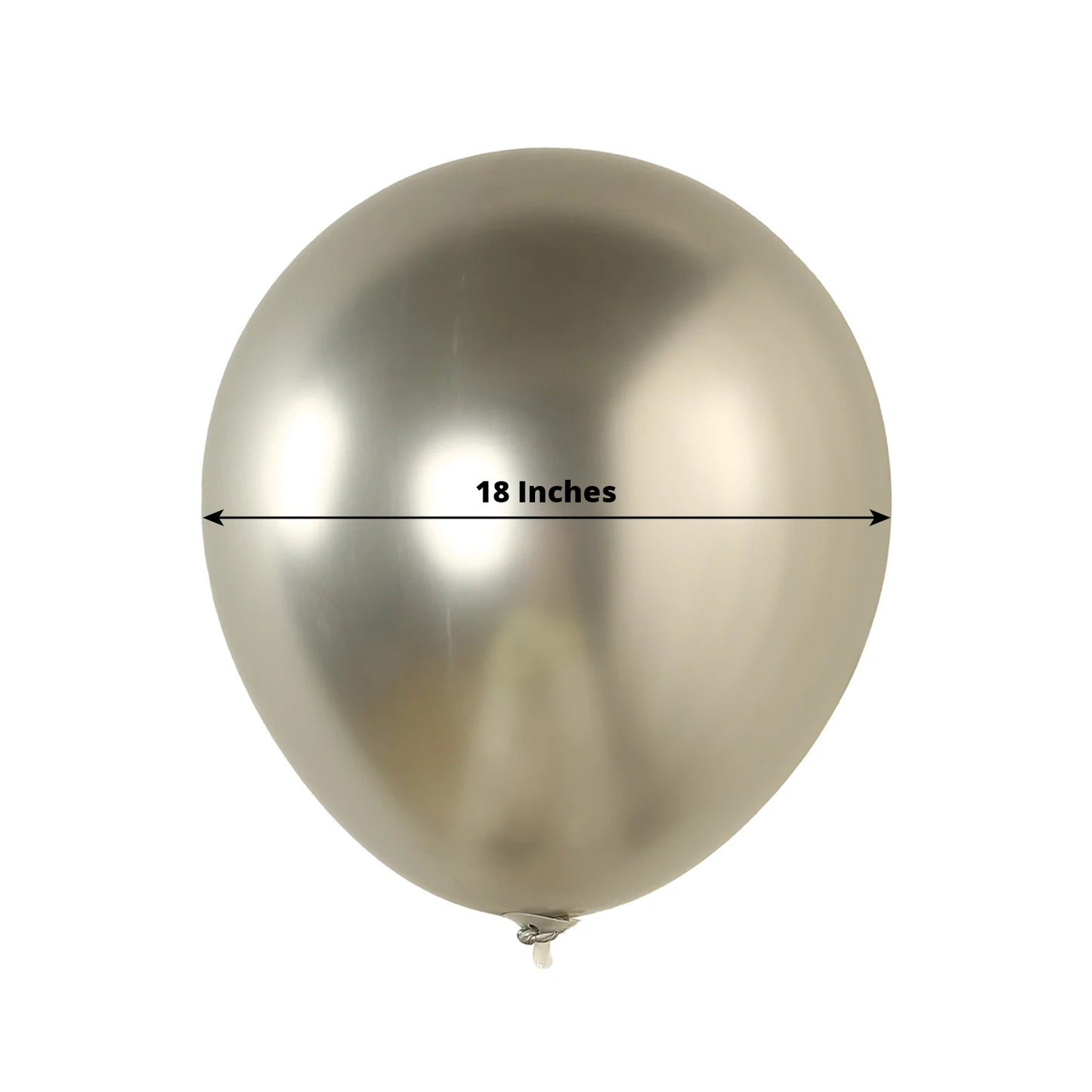 10 Pack Silver Biodegradable Balloons, Eco-friendly Thickened Extra Strong Latex Helium Party Balloons - 18"