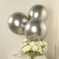10 Pack Silver Biodegradable Balloons, Eco-friendly Thickened Extra Strong Latex Helium Party Balloons - 18"
