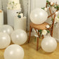 10 Pack White Biodegradable Balloons, Eco-friendly Thickened Extra Strong Latex Helium Party Balloons - 18"