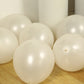 10 Pack White Biodegradable Balloons, Eco-friendly Thickened Extra Strong Latex Helium Party Balloons - 18"