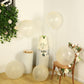 5 Pack Large Clear Biodegradable Balloons, Eco-friendly Thickened Extra Strong Latex Helium Party Balloons - 36"