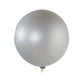 5 Pack Large Silver Biodegradable Balloons, Eco-friendly Thickened Extra Strong Latex Helium Party Balloons - 36"