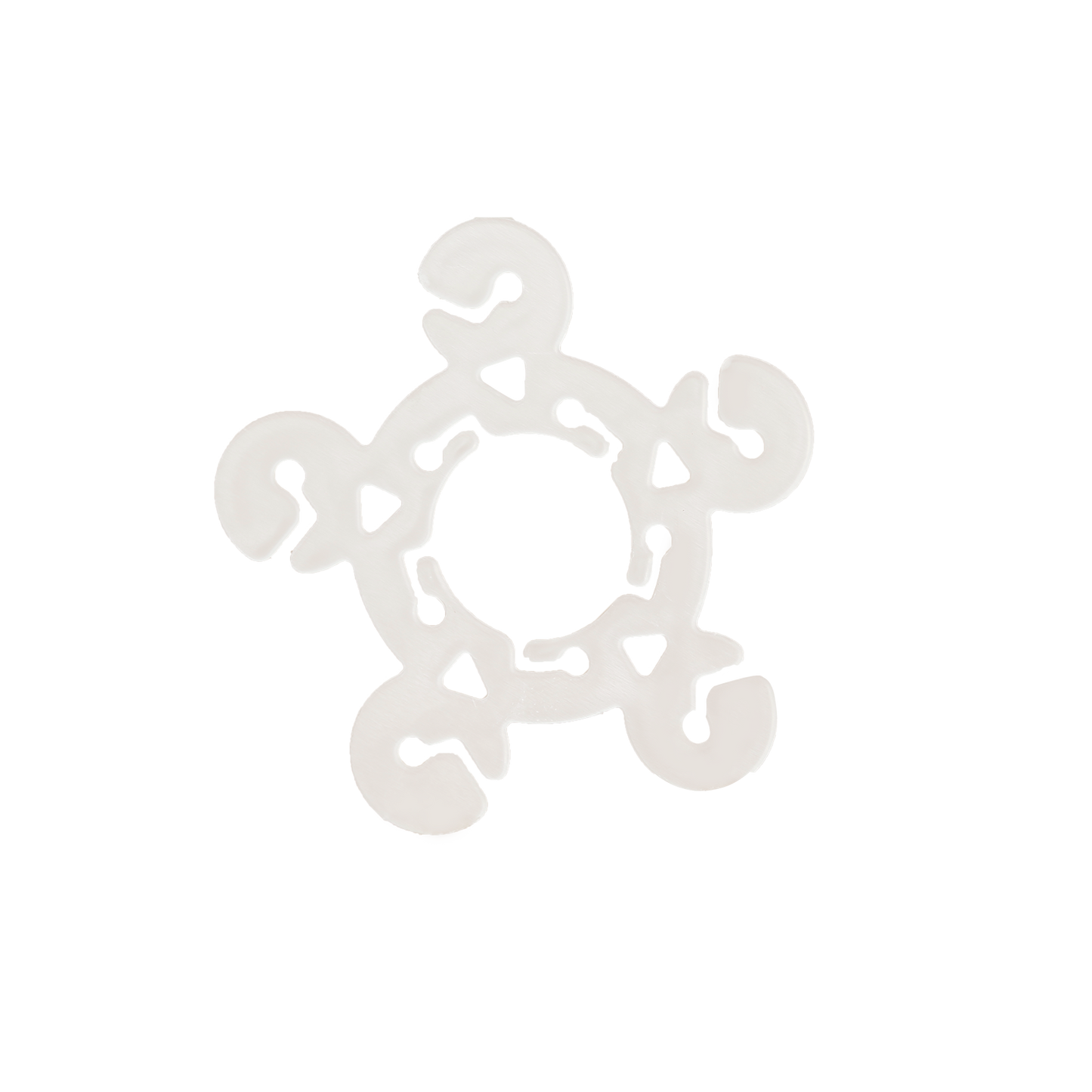 Clear Flower-Shaped Balloon Clip Connectors – 100 Pcs Plastic Clips for Balloon Arch, Garland & Party Decoration Supplies