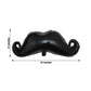 31" black mustache shaped foil balloon for parties.