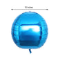 2 Pack | 18" 4D Royal Blue Sphere Mylar Foil Helium or Air Balloons