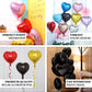 Shiny pink heart mylar foil balloons for events, 15-inch size, 2 pack.