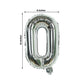 16ft Jumbo Chain Link Balloons in Silver, 30pack 8x12" Durable Foil Chain Balloons for 90s Hip Hop Party Decorations, Event Decor