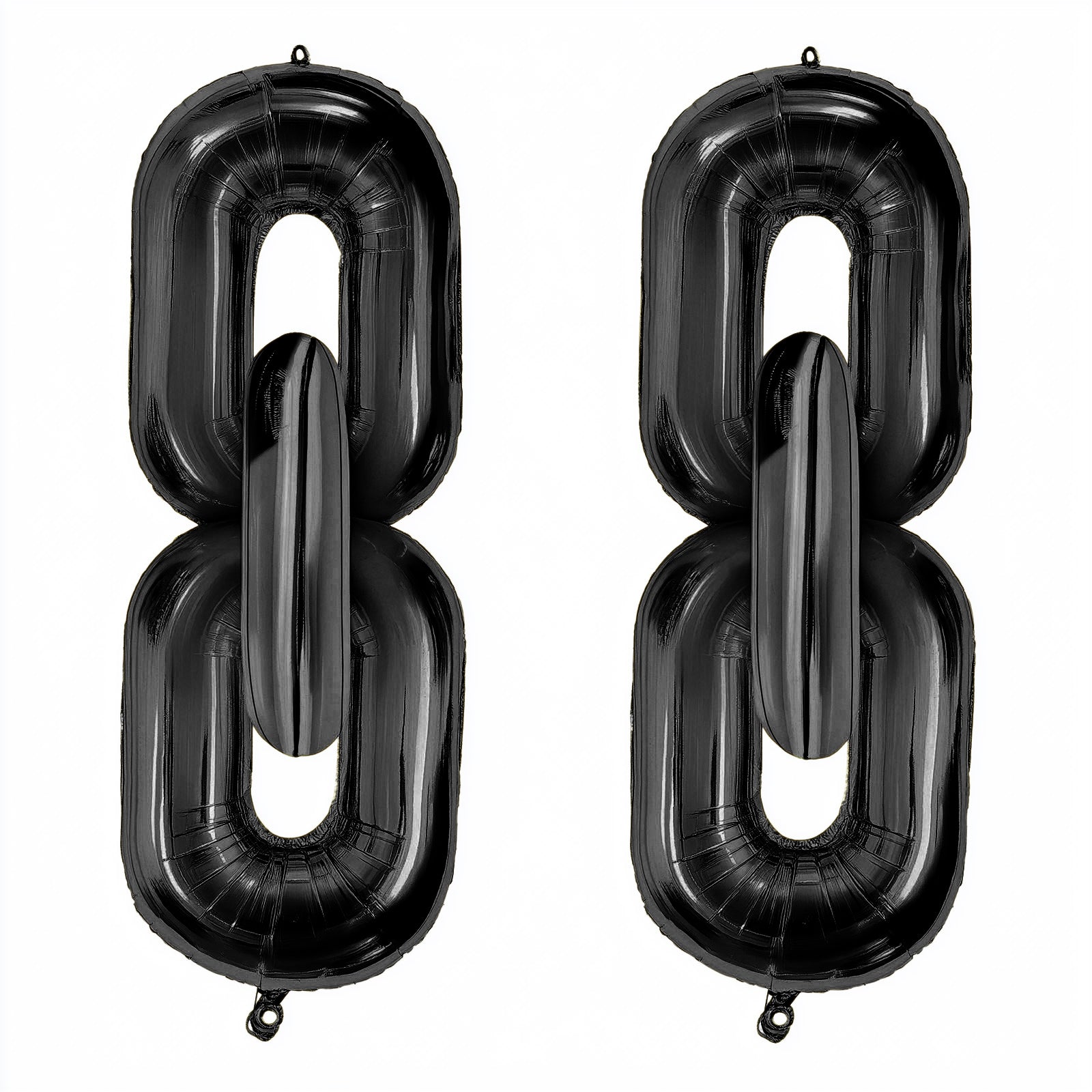 Black chain foil balloons for 90s hip hop party decorations.