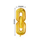 30-Pack 24" Gold Chain Foil Balloons – Jumbo Link Mylar Balloons for 90s Hip Hop Party Arches Up to 44ft Long Balloon Chain