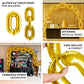 30-Pack 24" gold chain foil balloons for versatile event decoration.