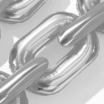 Silver Balloon Chain Decoration Ideas