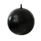 Metallic black sphere balloon, 32-inch Mylar party supply.