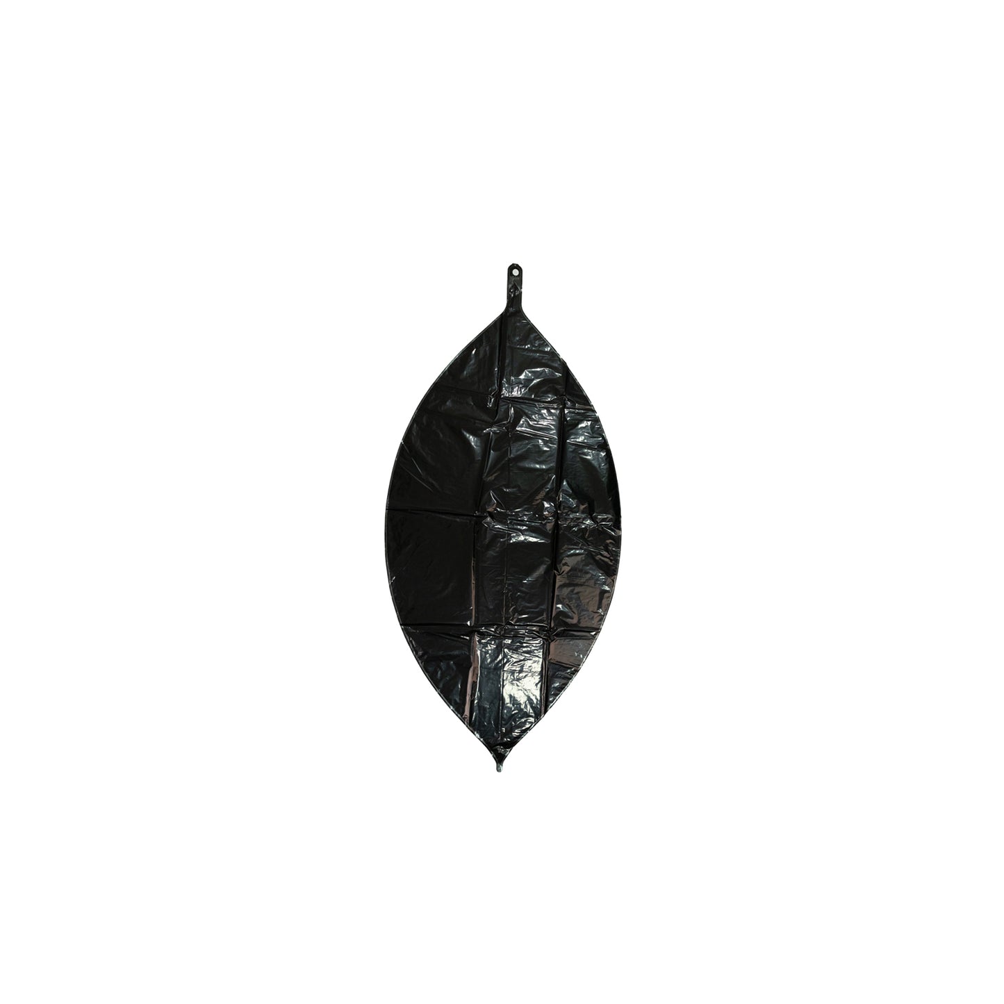 Metallic black sphere balloon, perfect for parties and decorations.