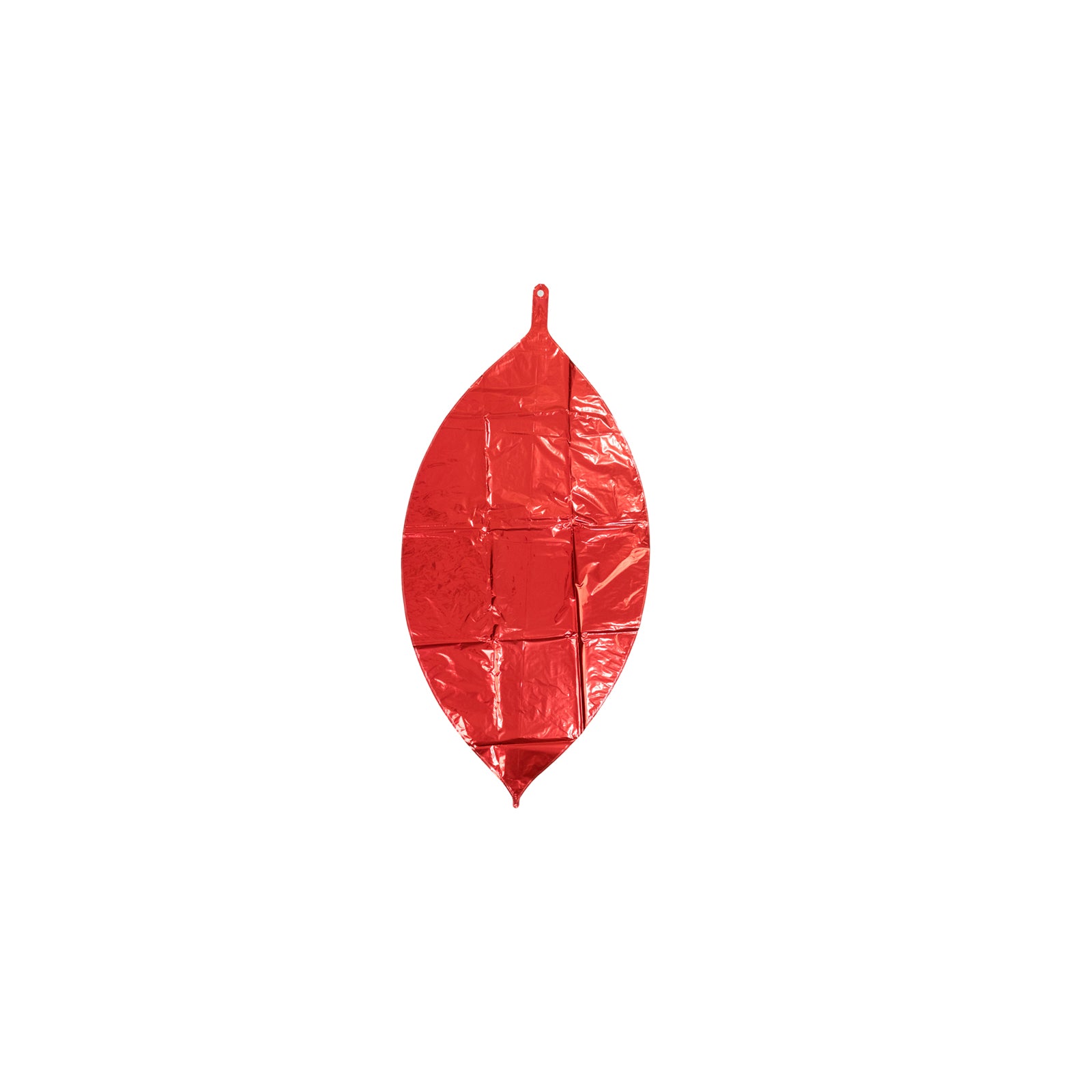 Metallic red sphere balloon, perfect for party supplies.