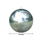 32" metallic silver sphere balloon, perfect for party decorations.
