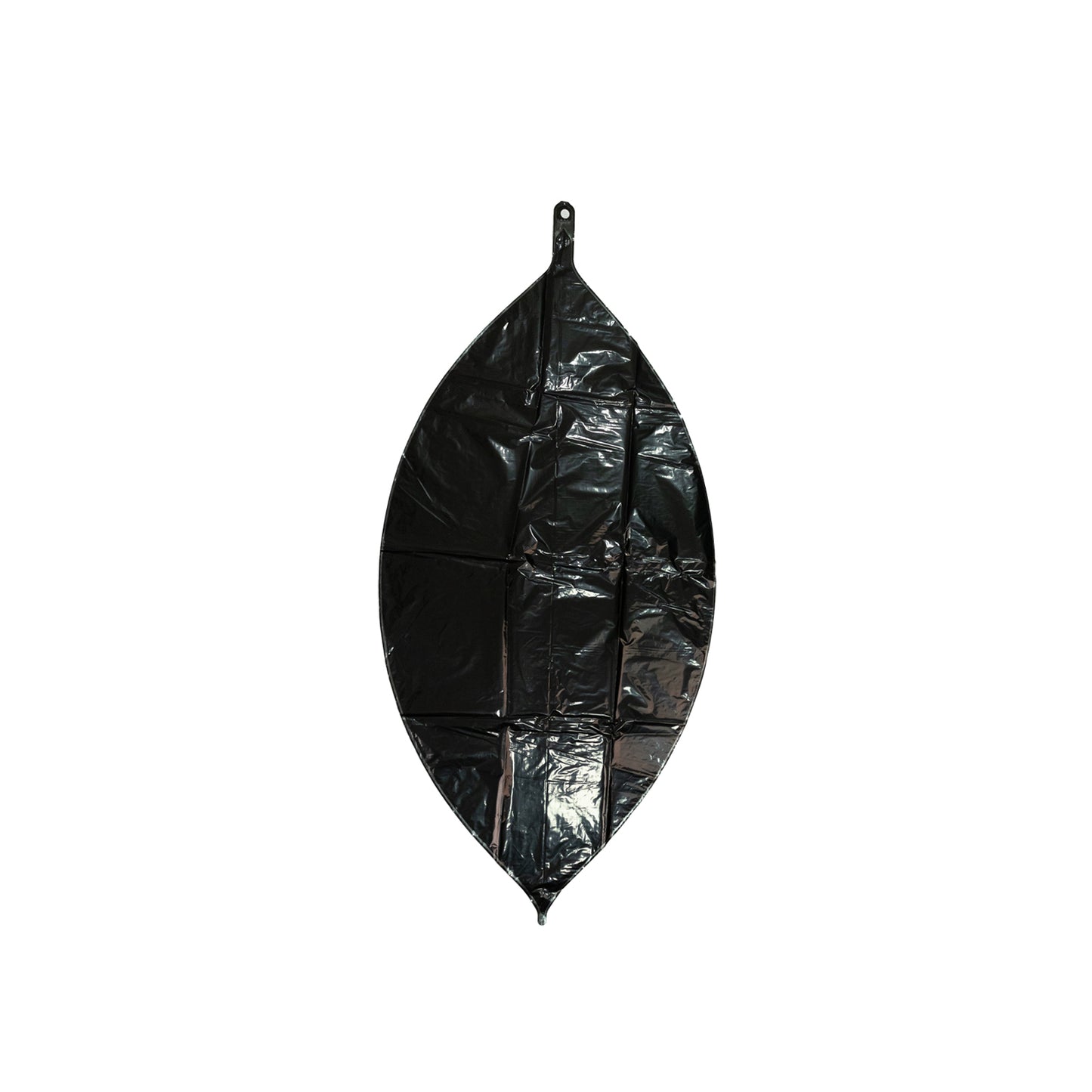 Metallic black 39" spherical mylar balloons for parties.