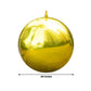 Metallic gold sphere balloon, 39" Mylar, perfect for parties.