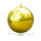 Metallic gold 43" sphere balloon for parties, helium or air-filled.
