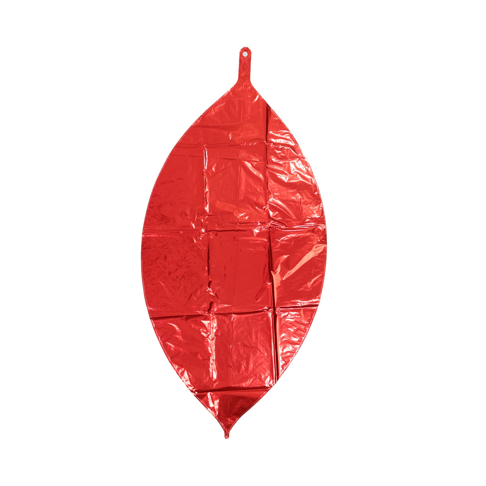Metallic red 43" orbz mylar balloon, perfect for parties and celebrations.