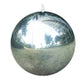 Metallic silver 43" orbz mylar balloon for party supplies.
