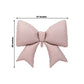 Matte blush giant decorative foil bow balloon, 29" x 27", perfect for events.