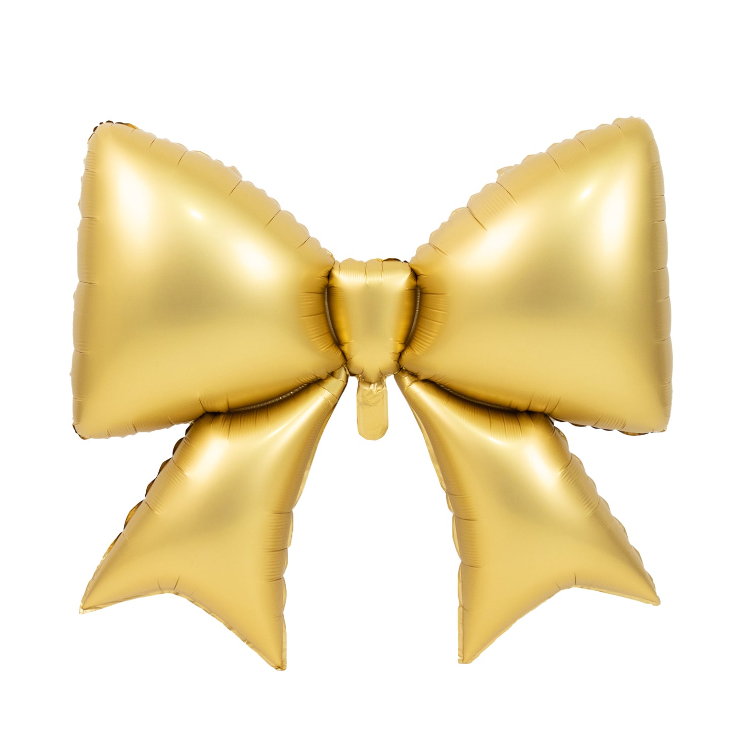 Matte gold giant decorative foil bow balloon for party styling.