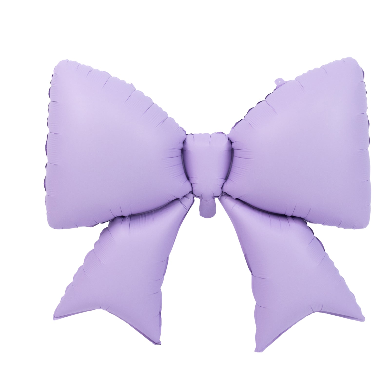 Matte lavender giant decorative foil bow balloon for events and photo booths.