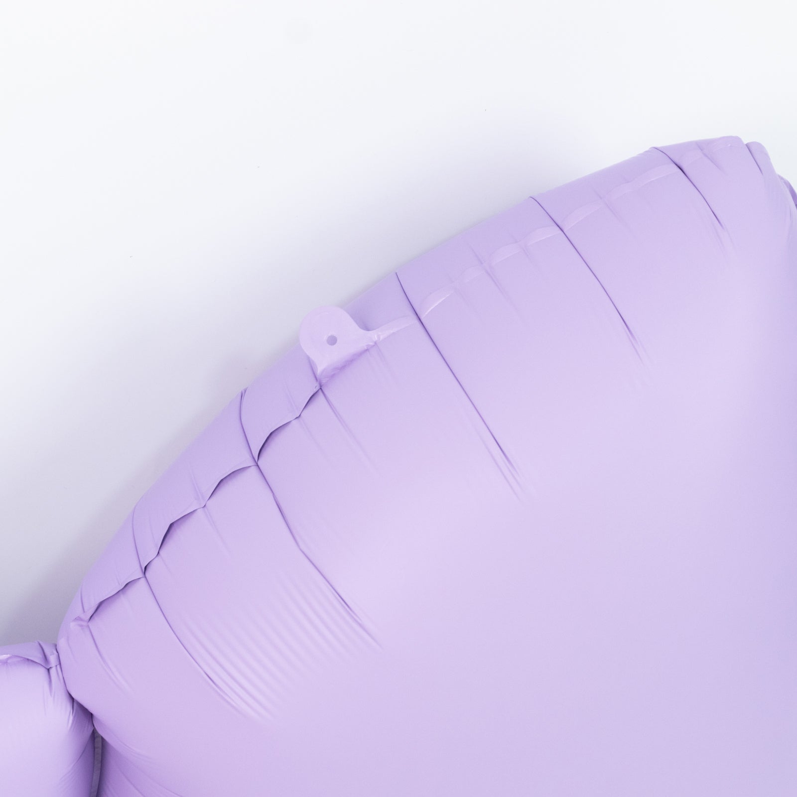 Matte lavender decorative foil bow balloon for party styling.
