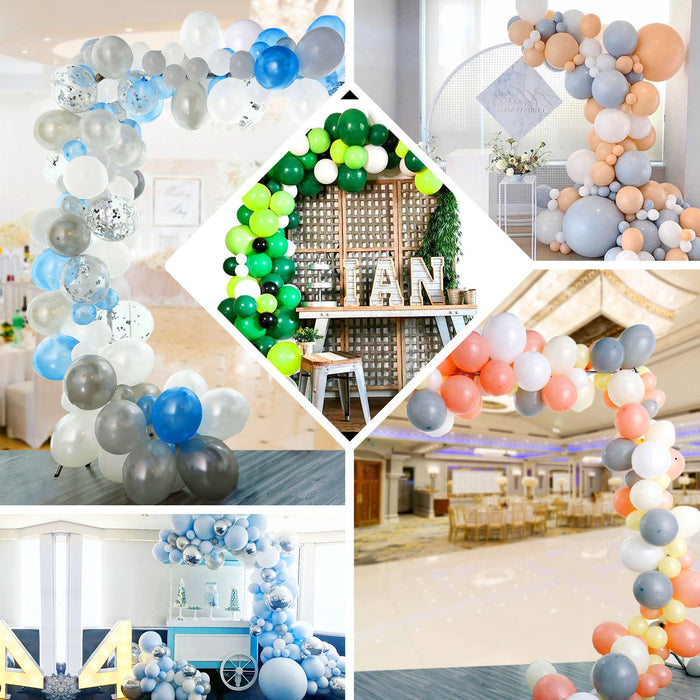 110 Pack | Cream, Gray and Peach DIY Balloon Garland Arch Party Kit