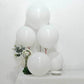 10 Pack 18" Matte Pastel White Helium or Air Latex Party Balloons