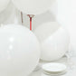 10 Pack 18" Matte Pastel White Helium or Air Latex Party Balloons