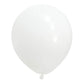 10 Pack 18" Matte Pastel White Helium or Air Latex Party Balloons