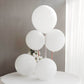10 Pack 18" Matte Pastel White Helium or Air Latex Party Balloons
