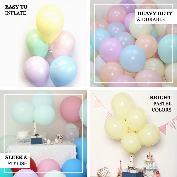 25 Pack | 12" Matte Pastel Olive Green Helium/Air Latex Party Balloons