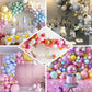 10" Matte Pastel Violet Amethyst Balloons in a festive balloon display.