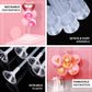 Clear balloon centerpiece holder kit for versatile decoration and easy assembly.