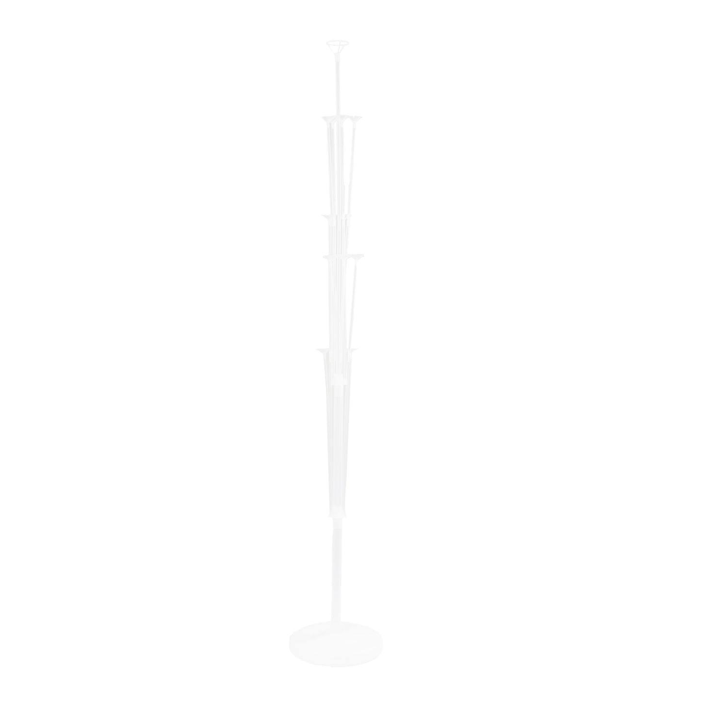 2 Pack Balloon Tower Kit for Floor Displays – 4.5ft Sturdy Clear Balloon Column Stand with Water-Fillable Base