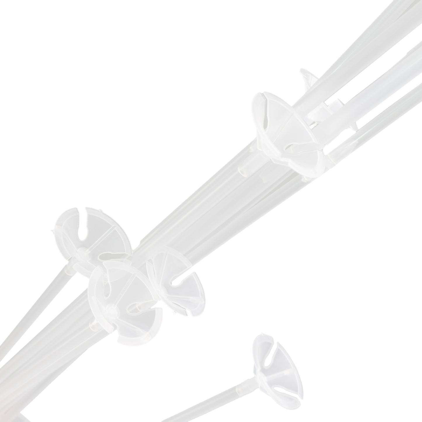 2 Pack Balloon Tower Kit for Floor Displays – 4.5ft Sturdy Clear Balloon Column Stand with Water-Fillable Base