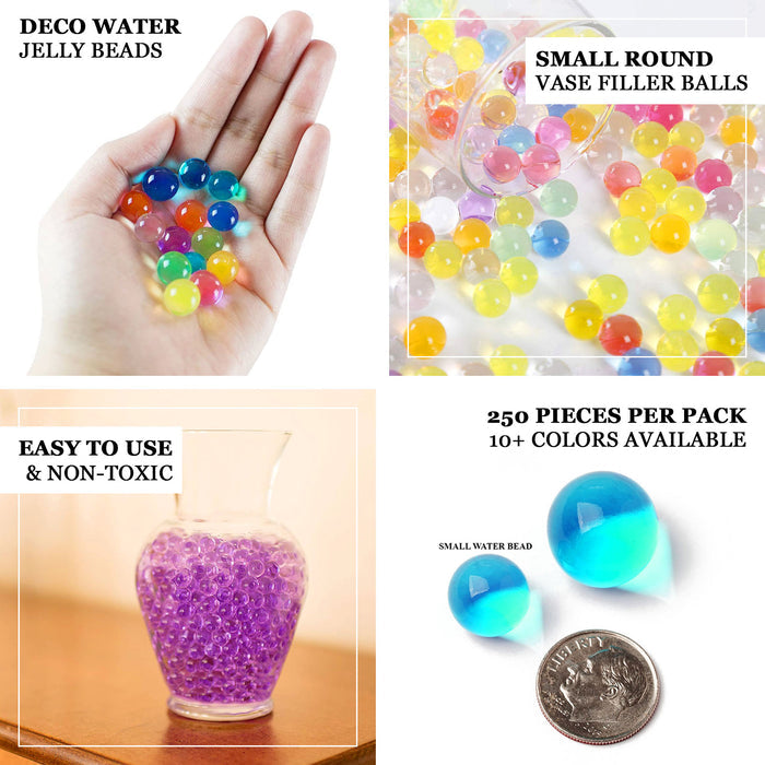 200-250 Pcs | Small Clear Nontoxic Jelly Ball Water Bead Vase Fillers