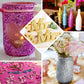 Metallic turquoise glitter glue for DIY sensory bottles and crafts.
